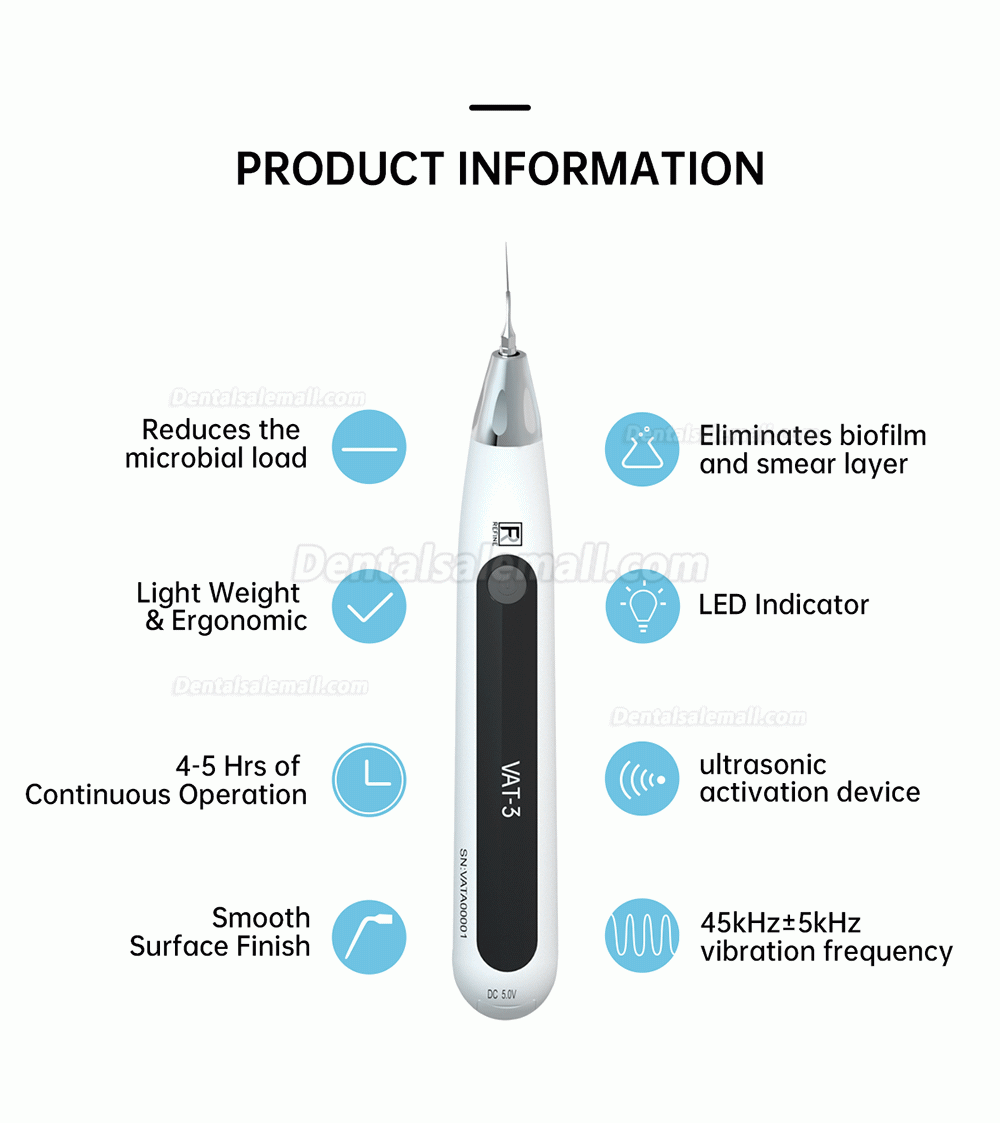 REFINE VAT-3 Dental Endo Ultra Activator Endoactivator Sonic Irrigator Cordless For Endodontic Treatment